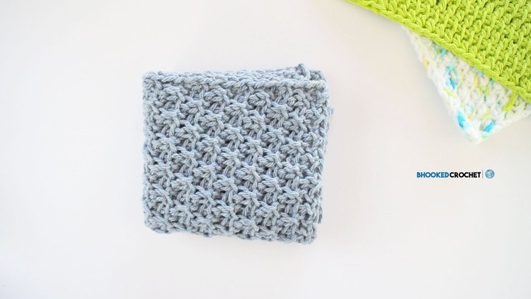 Tunisian Crochet Wash Cloth Series Pattern Three Left Handed