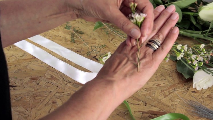 Wedding Flowers - How to wire and tape flowers and foliage by Campbell's Flowers