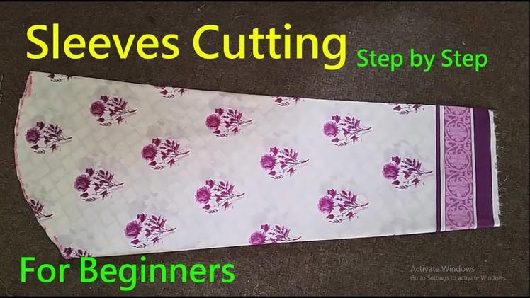 Bazo Ki Cutting| Sleeves cutting|How To Cut Perfect Sleeve|Simple Method| For Beginners|step by step