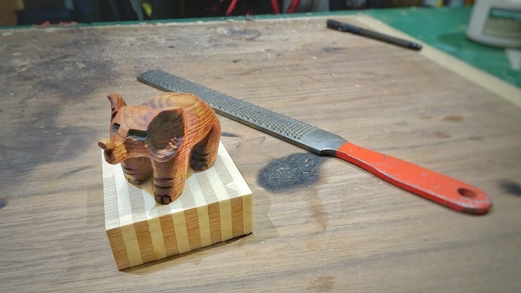(Beginner) How To Wood Carve An Elephant - Hand Tools
