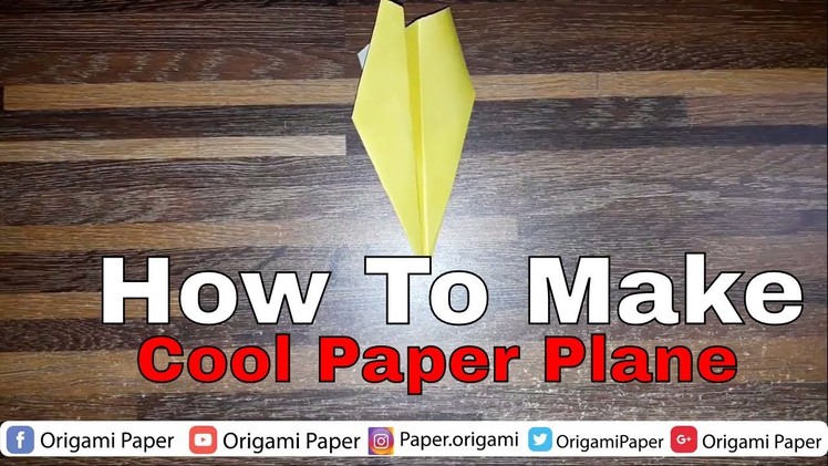 BEST ORIGAMI PAPER PLANE How to make a cool paper plane origami   Easy tutorial  How to make a paper