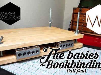 ▲ Book Press how-to. Bookbinding Basics ep. 4