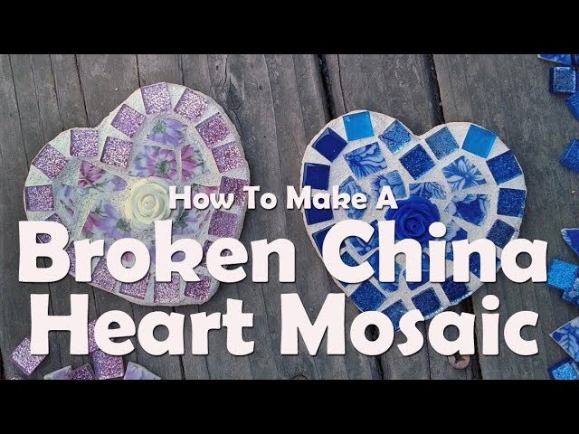 Broken China Heart Mosaic