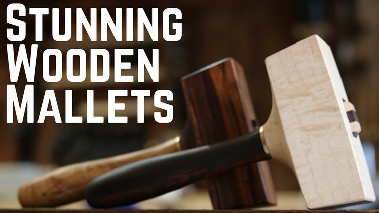Building Beautiful Wooden Mallets!!! How To. Woodworking. DIY