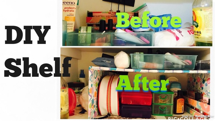 DIY Cardboard Shelf | How to use vertical space | Multipurpose organizer |