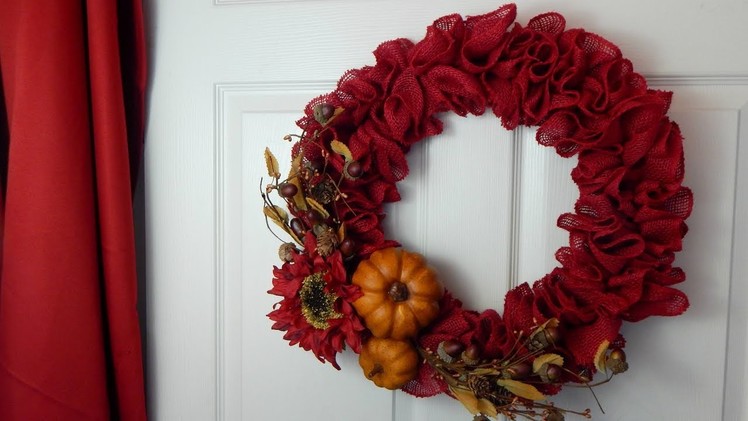 DIY Fall Burlap Wreath | How to Make a Burlap Wreath | The Sweetest Journey