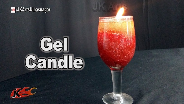 DIY Glitter Gel Candles | How to make | JK Arts 1271