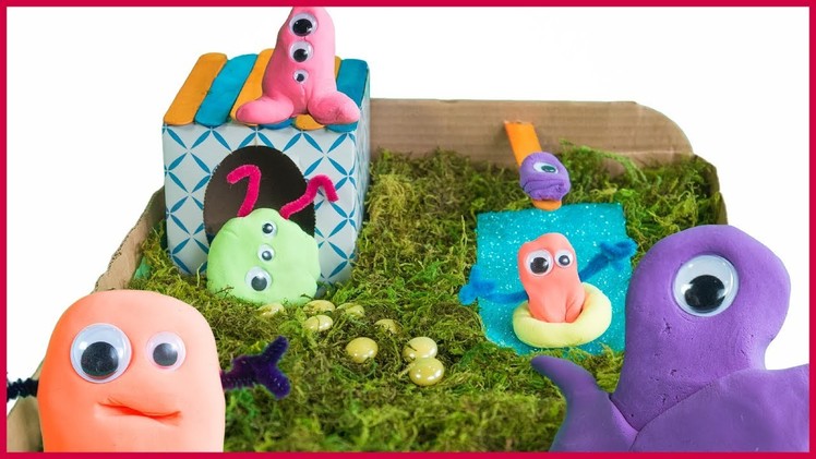 DIY How to Make a Play Clay Monster House