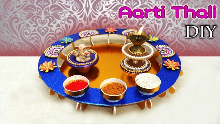 DIY : How to make Aarti Thali Decoration | Handmade thali | puja thali | Art with Creativity 268