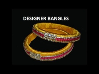 DIY How to make Designer Silk thread Bangles at Home (Dolls and Craft)