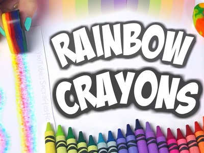 DIY RAINBOW CRAYONS + Scented Crayon How To. SoCraftastic