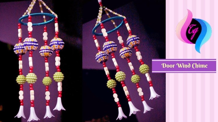 Door wind chime - How to make beaded wind chimes - Handmade wind chimes with bangles