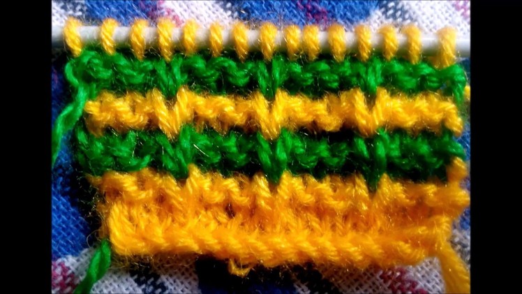 Double Colour Knitting Pattern for Sweater # 51