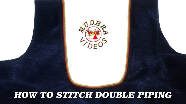 Double Piping Neckline # How To Cut And Stitch Designer Neck Line With Double Piping # DIY # Part105