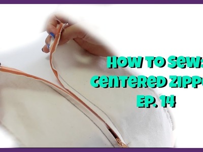EASY! How to Sew: Centered Zipper Ep. 14 | Crafty Amy
