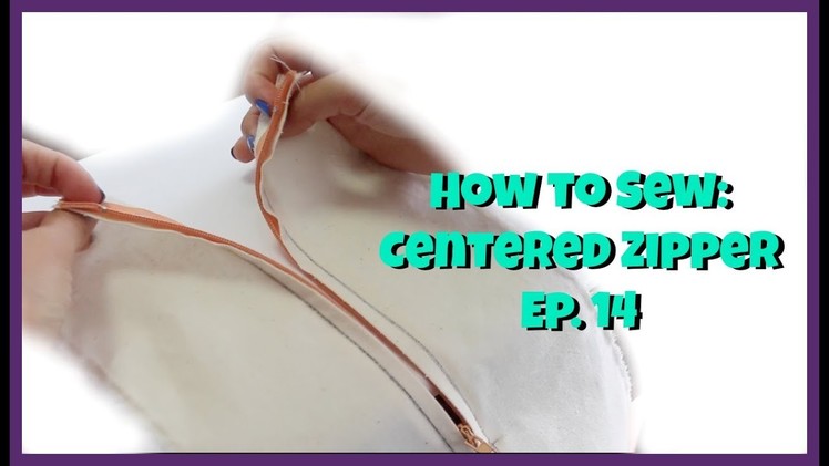 EASY! How to Sew: Centered Zipper Ep. 14 | Crafty Amy