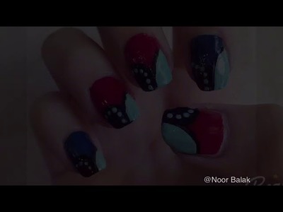 Easy Nali Art Designs! #8 - How To: Tricolor Mosaic Nalis Tutorial