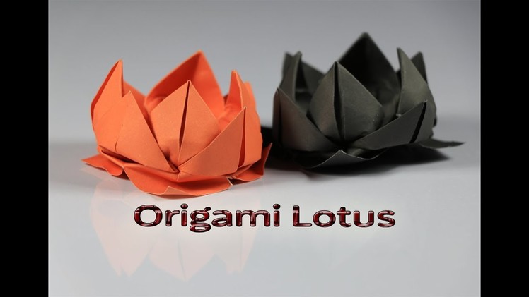 Easy Origami – How to Make an Origami Lotus Flower – easy paper flower