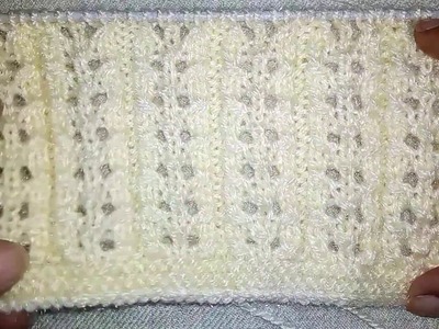 Easy Single Color Knitting Design No.67|Hindi