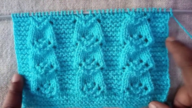 Easy Single Color Knitting Pattern No.65|Hindi