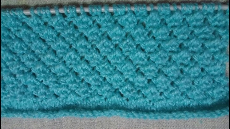 Easy Single Color Knitting Pattern No.63|Hindi