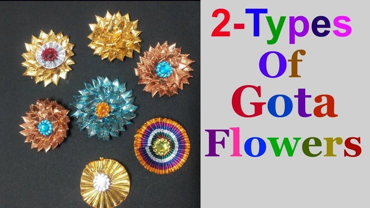 Gota flowers making tutorial | How To Make Basic Gota Flower For Bridal Jewellery