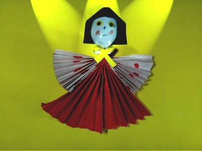 Homemade doll | How to Make Amazing Dancing Doll from plastic spoon | Diy paper craft by TrendyCraft