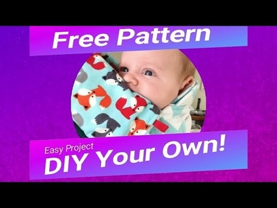 How Baby Carrier Suck Pads.Drool Pads Are Made- Free Pattern - 2 min Fast Forward
