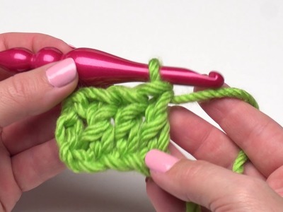 How to Crochet: Double Crochet (Left Handed)