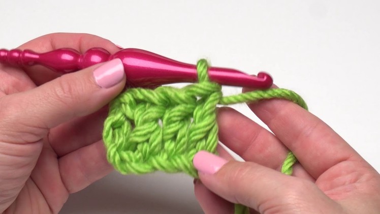 How to Crochet: Double Crochet (Left Handed)