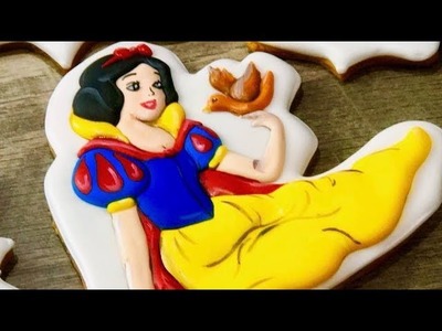 How To Decorate SNOW WHITE COOKIE by TaleCookies