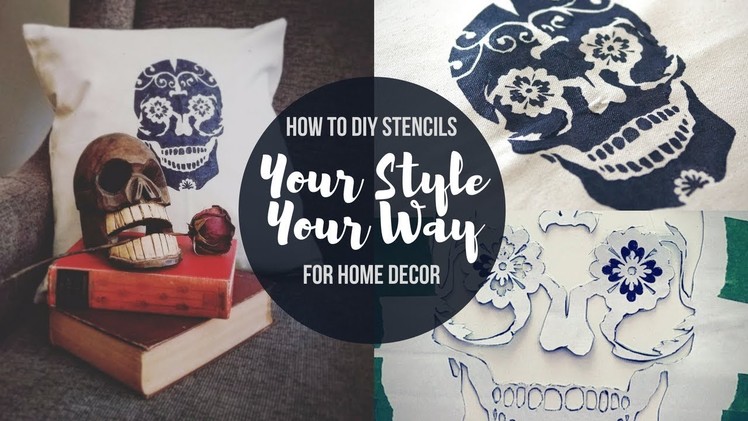HOW TO: DIY Stencils For Home Decor! Make Awesome Stuff!