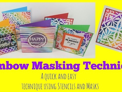How to do Rainbow Masking.Stenciling | Video Tutorial