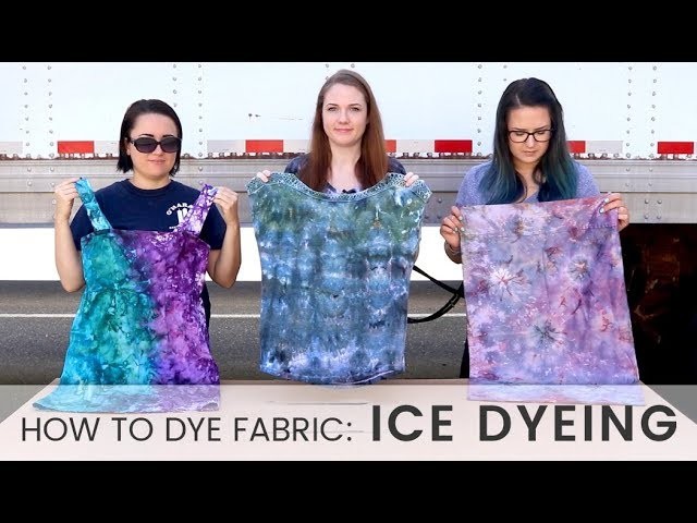 How to Dye Fabric: Ice Dyeing