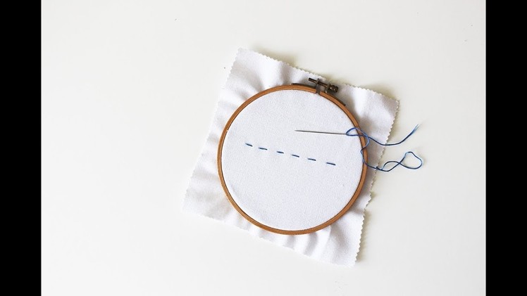 How To Embroidery Running Stitch
