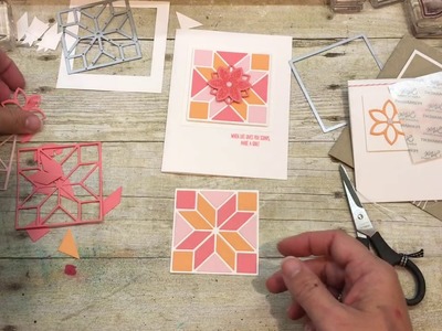 How to make 3 Quilt Cards using Stampin Up's NEW Christmas Quilt Bundle
