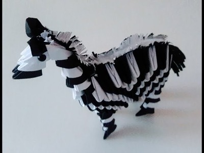 How to make 3D Origami Zebra