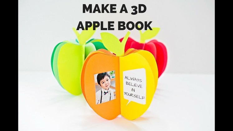 How to Make a 3D Paper Apple Book