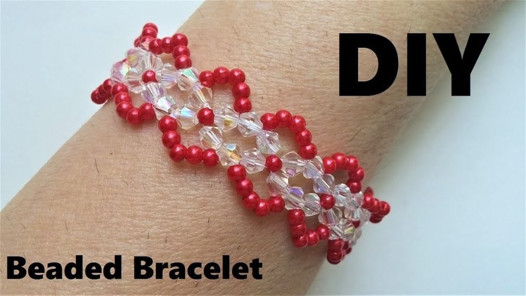 How to make a beautiful bracelet in less than 1 hour. Beading project