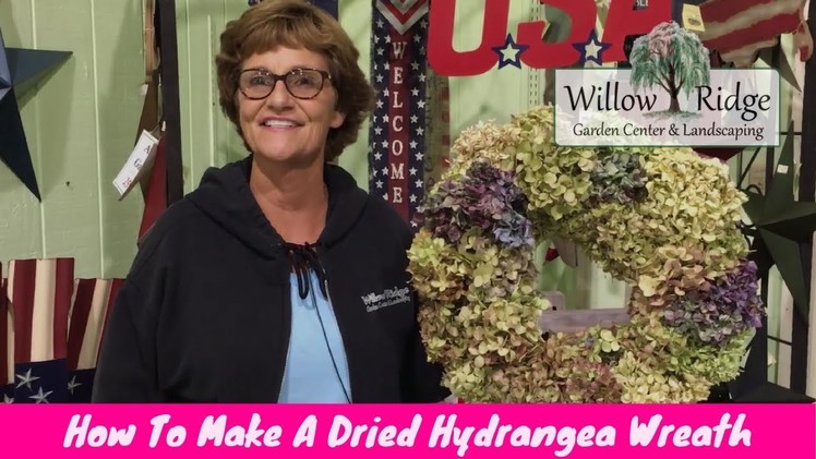 How To Make A Dried Hydrangea Wreath