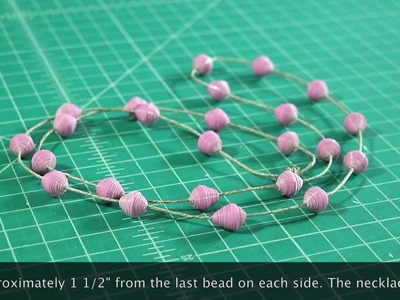 How to make a duct tape bead necklace