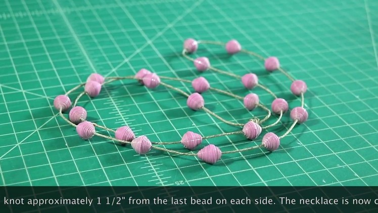 How to make a duct tape bead necklace
