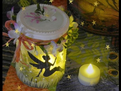 How to Make a Fairy Lantern in a Glass Jar -- DIY Fairy Night Light!