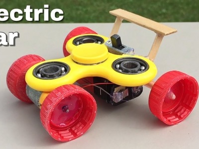 How to Make a Fidget Spinner Car - Simple Electric Car