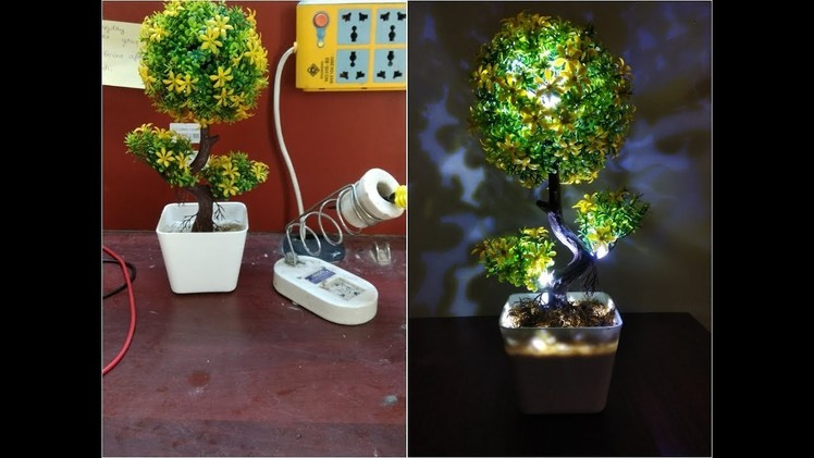 How to make a led flower pot lamp