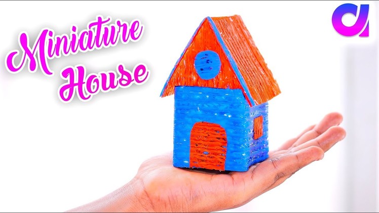 How to make a miniature house from drinking straw | Projects With Drinking Straws | Artkala 283