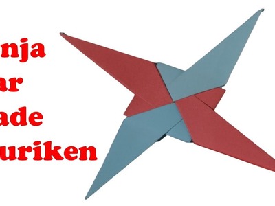 How To Make A Paper Ninja Star Blade( shuriken) ||DIY CRAFT IDEAS||