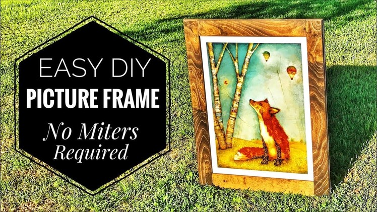 How to Make a Picture Frame | No Miters Required | Unique Construction Method |