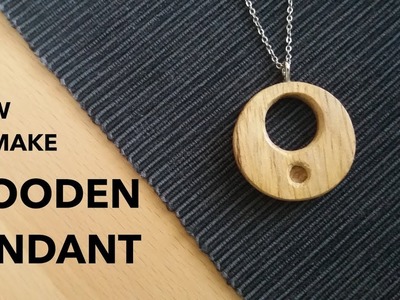 How to make A Wooden Pendant (Amulet). Woodworking
