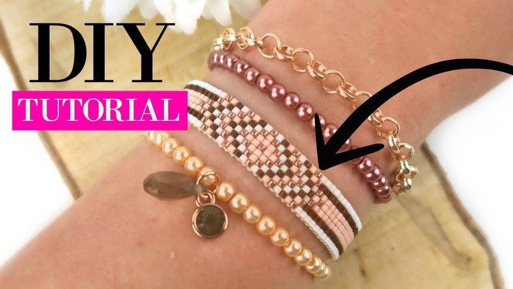 How to Make a Woven Beadloom Bracelet with Miyuki Beads?